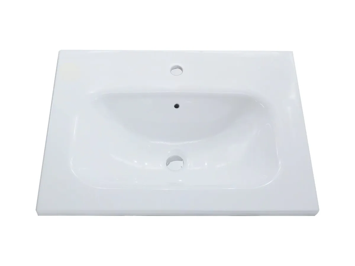 Alba vanity top, rectangular bowl